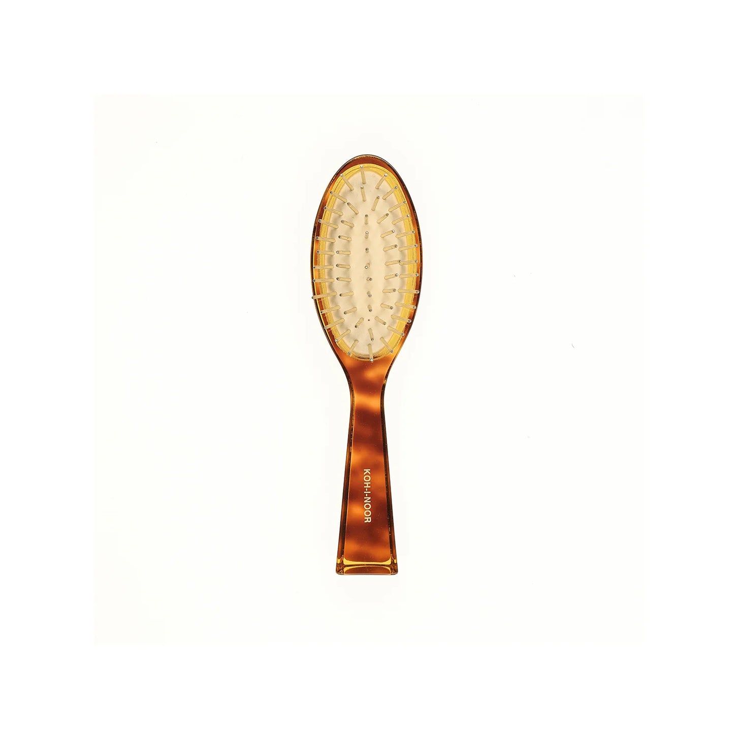 Tortoiseshell Pocket Pneumatic Hair Brush with Plastic Pins