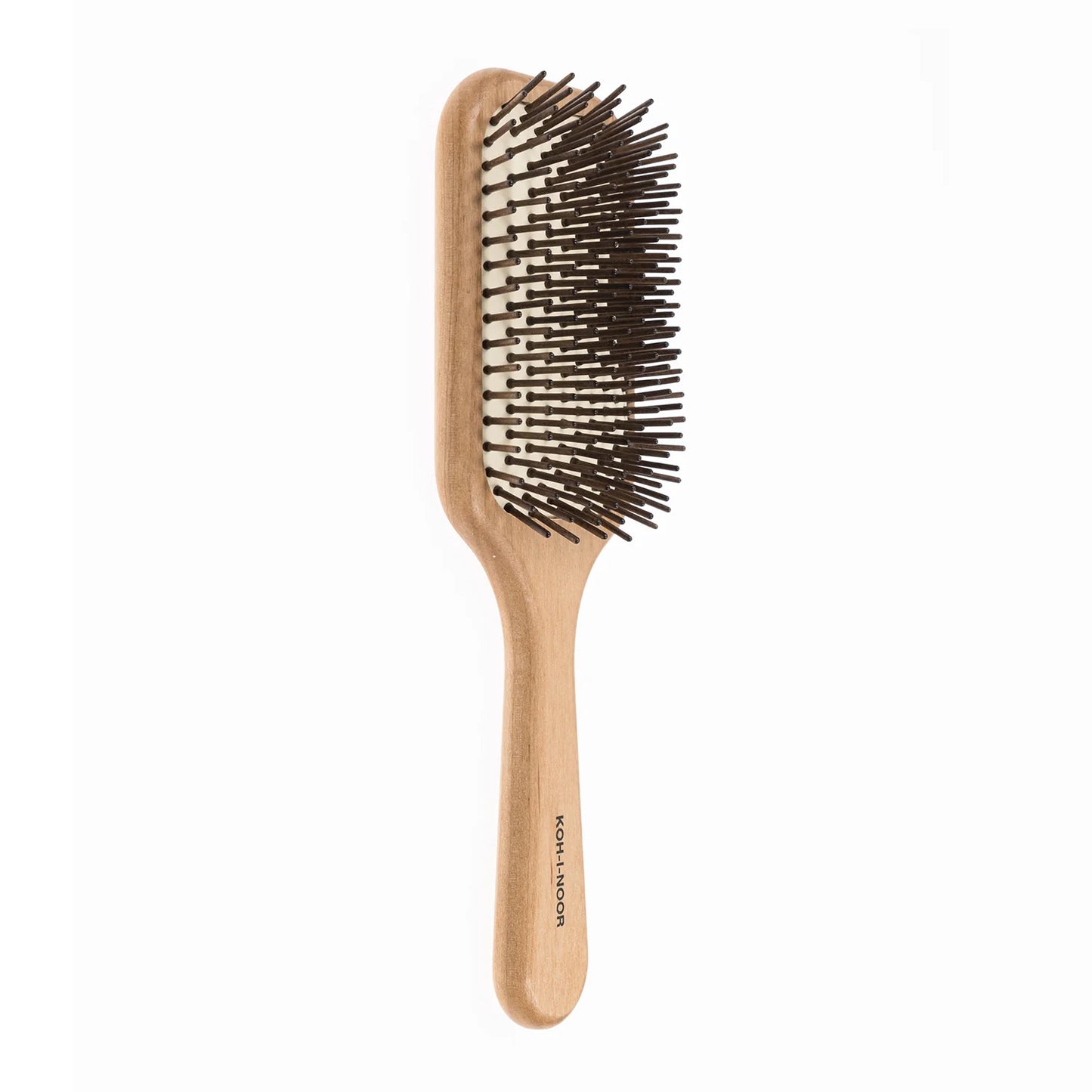 Wood Pneumatic Hair Brush with Wood Pins Rectangular Large