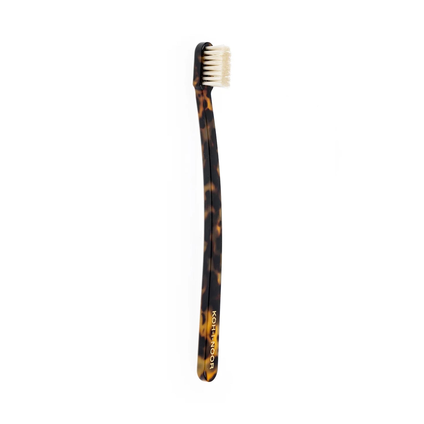 Coccola Tiny Head Toothbrush Medium Natural Bristles HAVANA GREEN