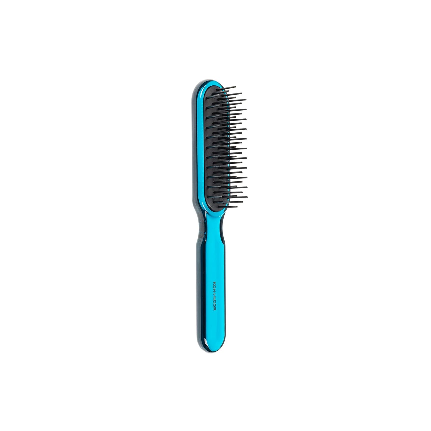 All Season Hair Brush with Plastic Pins, Hairdryer Resistant. Rectangular Medium BLUE