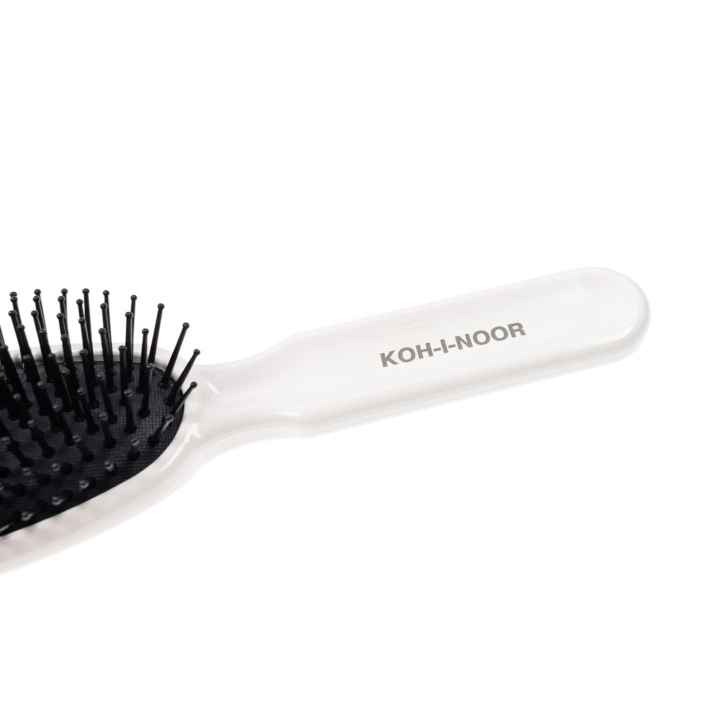 Professional Oval Large Pneumatic Hair Brush With Plastic Pins WHITE