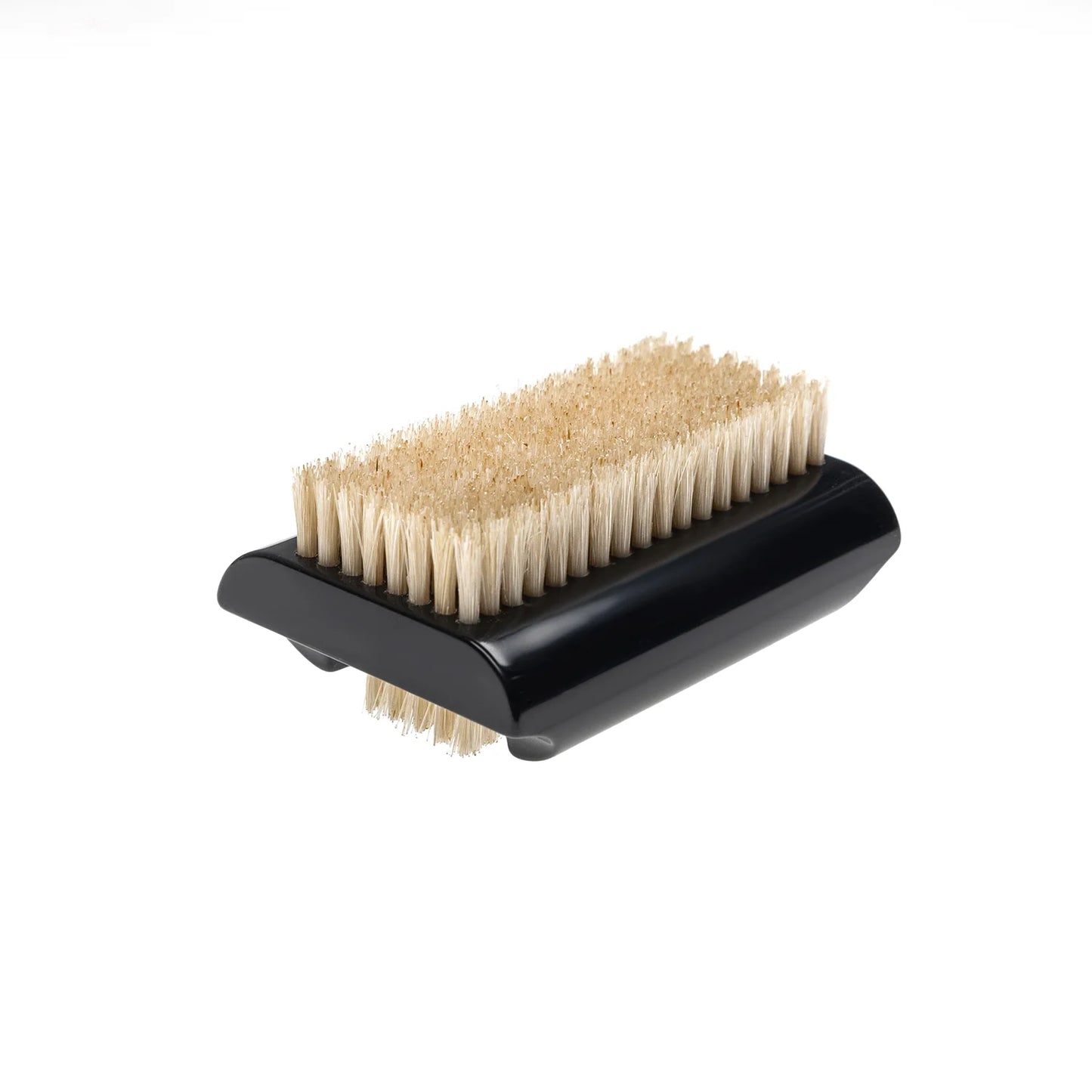 Professional Double Nail Brush Boar Bristle BLACK