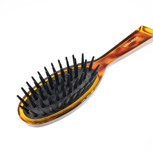 Tortoiseshell Pneumatic Detangling Hair Brush Conika with Rubber Pins