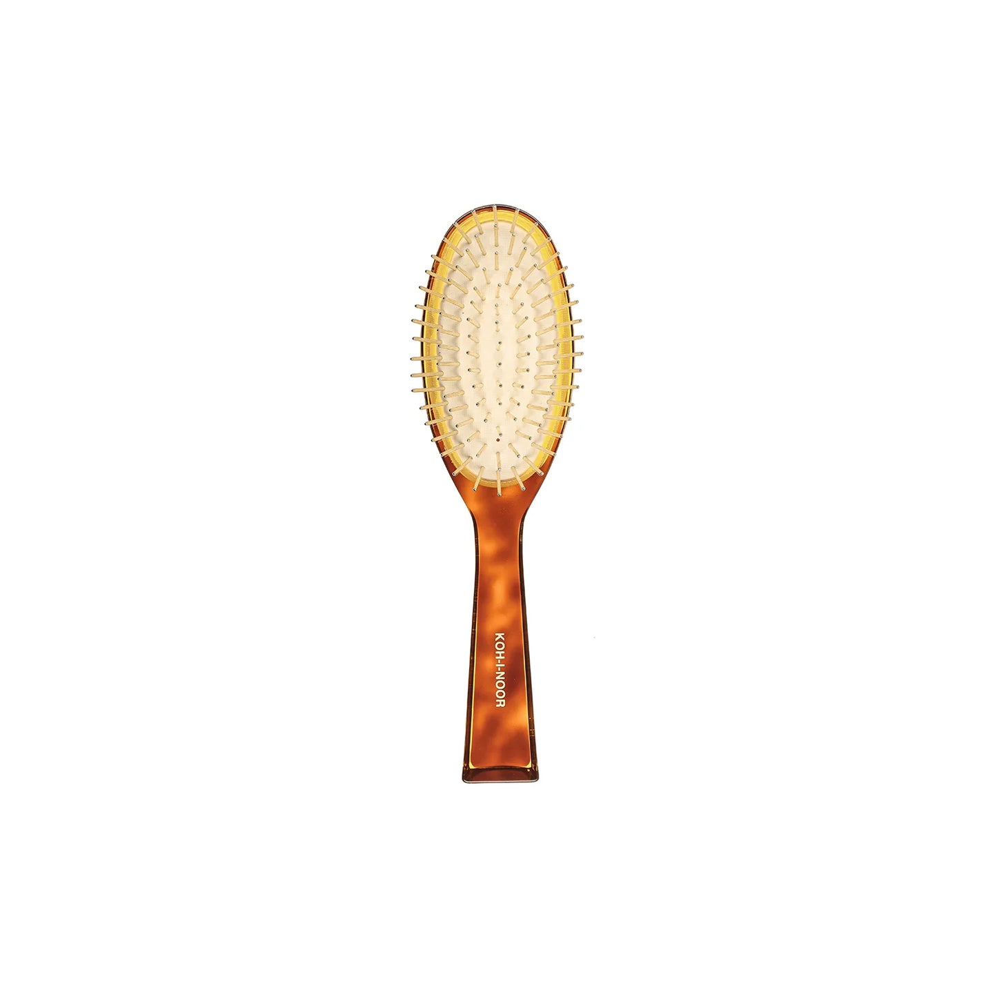 Tortoiseshell Pneumatic Hair Brush with Gold Plated Metal Pins