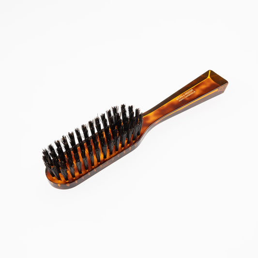 Tortoiseshell Hair Brush with Boar Bristles. Rectangular Large