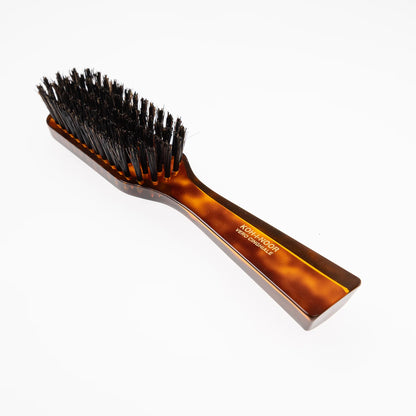 Tortoiseshell Hair Brush with Boar Bristles. Rectangular Large