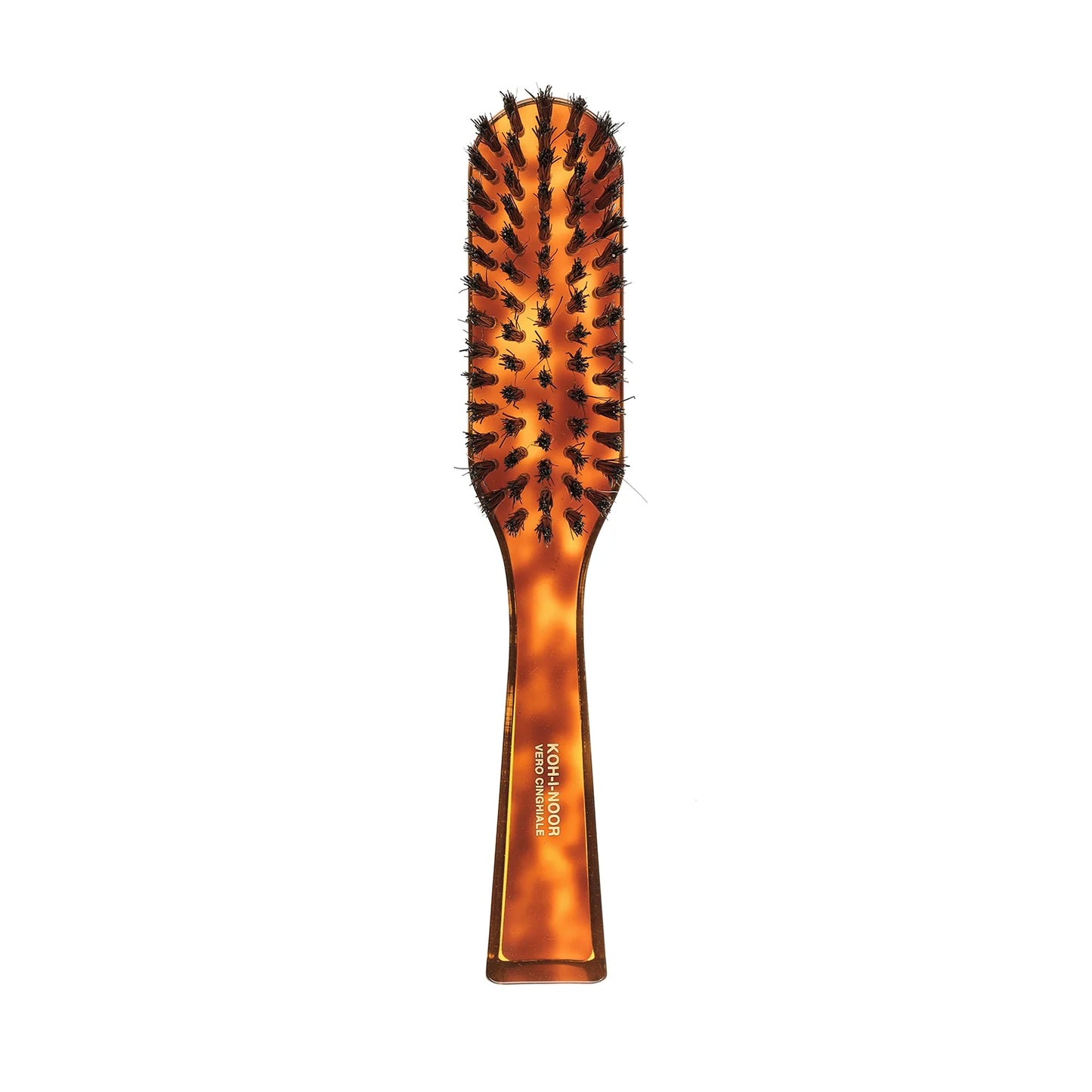Tortoiseshell Hair Brush with Boar Bristles. Rectangular Large