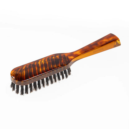 Tortoiseshell Hair Brush with Boar Bristles. Rectangular Large