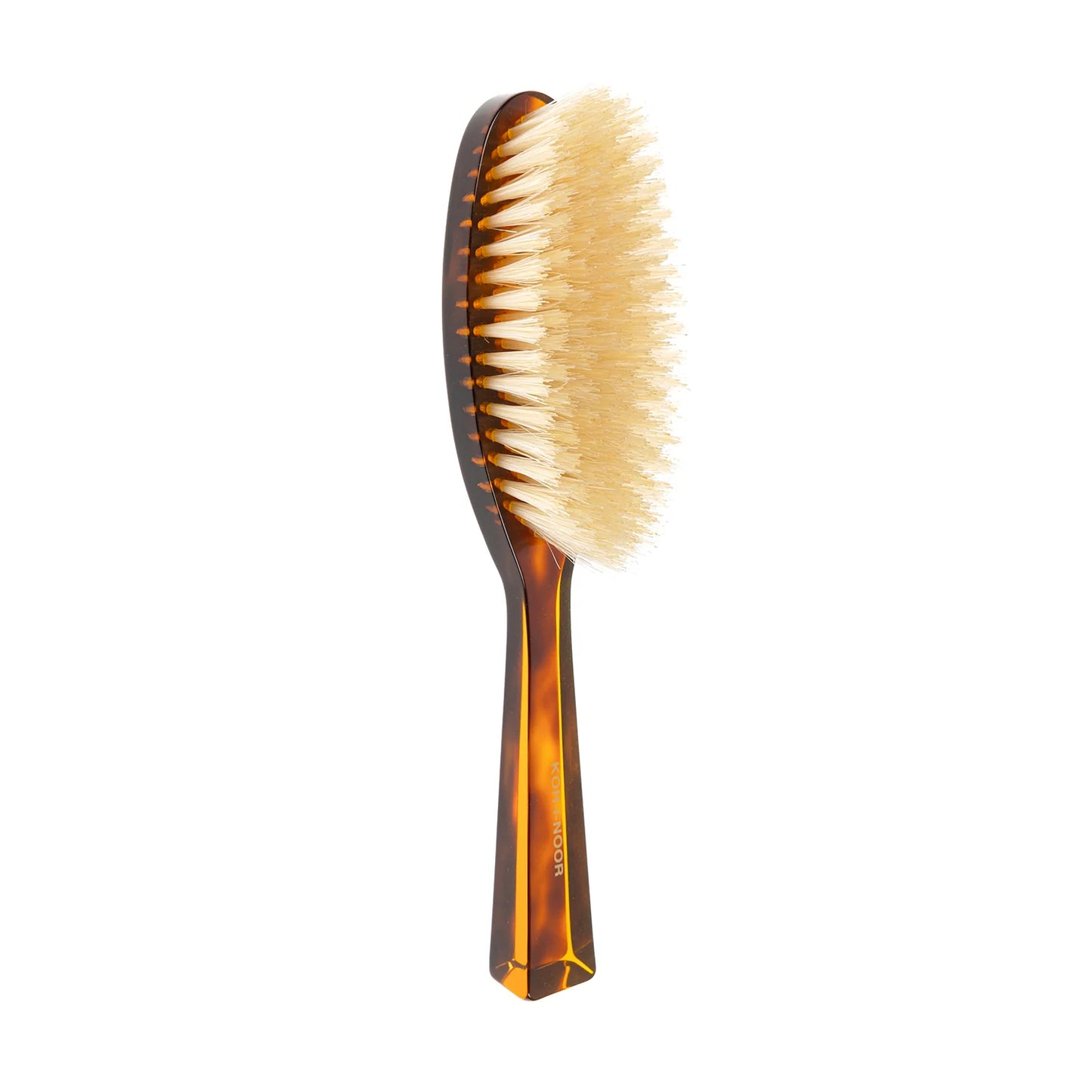 Tortoiseshell Hair Brush with Natural Soft Bristles Oval Large