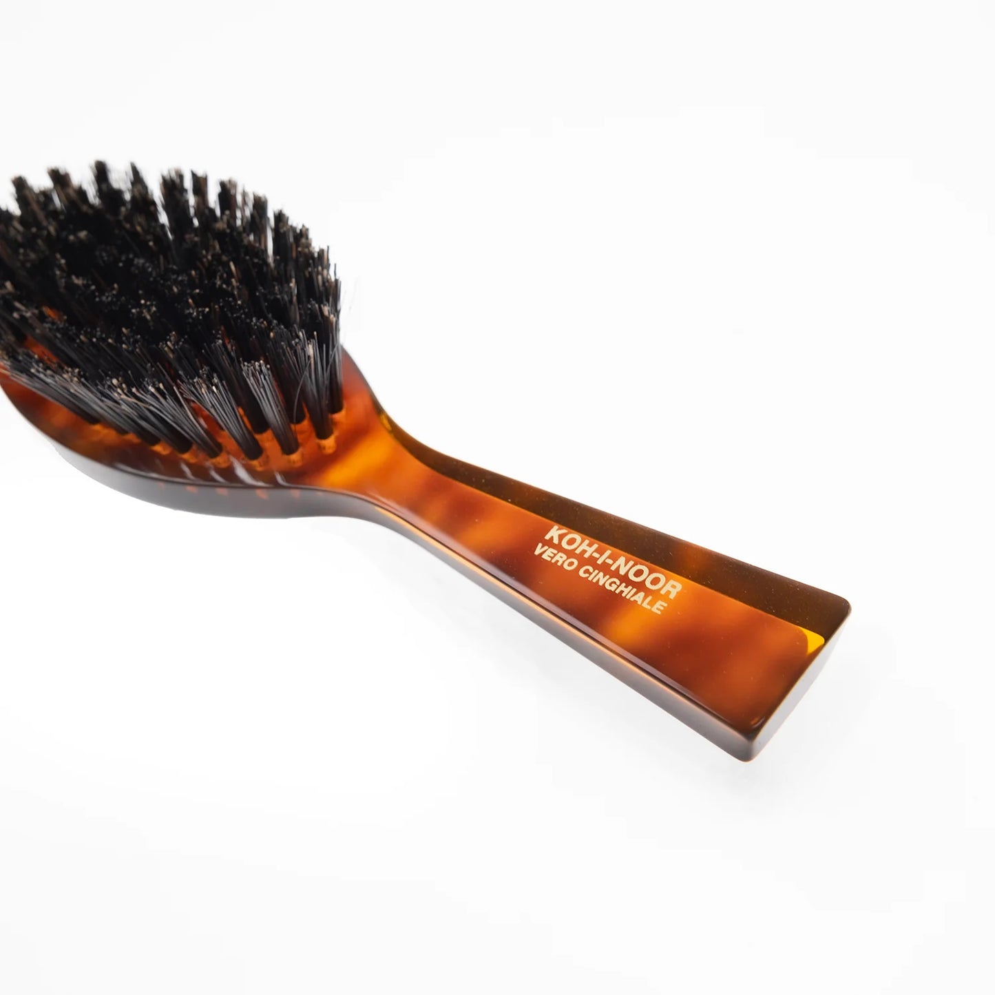 Tortoiseshell Hair Brush with Boar Bristles. Oval Medium