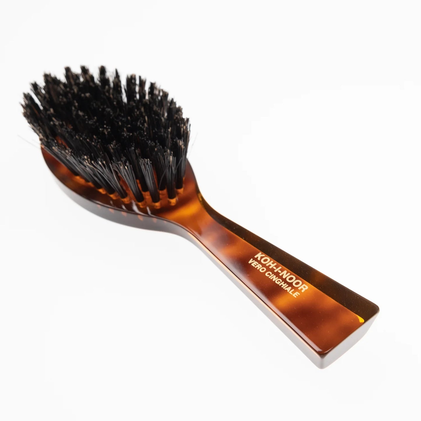 Tortoiseshell Hair Brush with Boar Bristles. Oval Medium