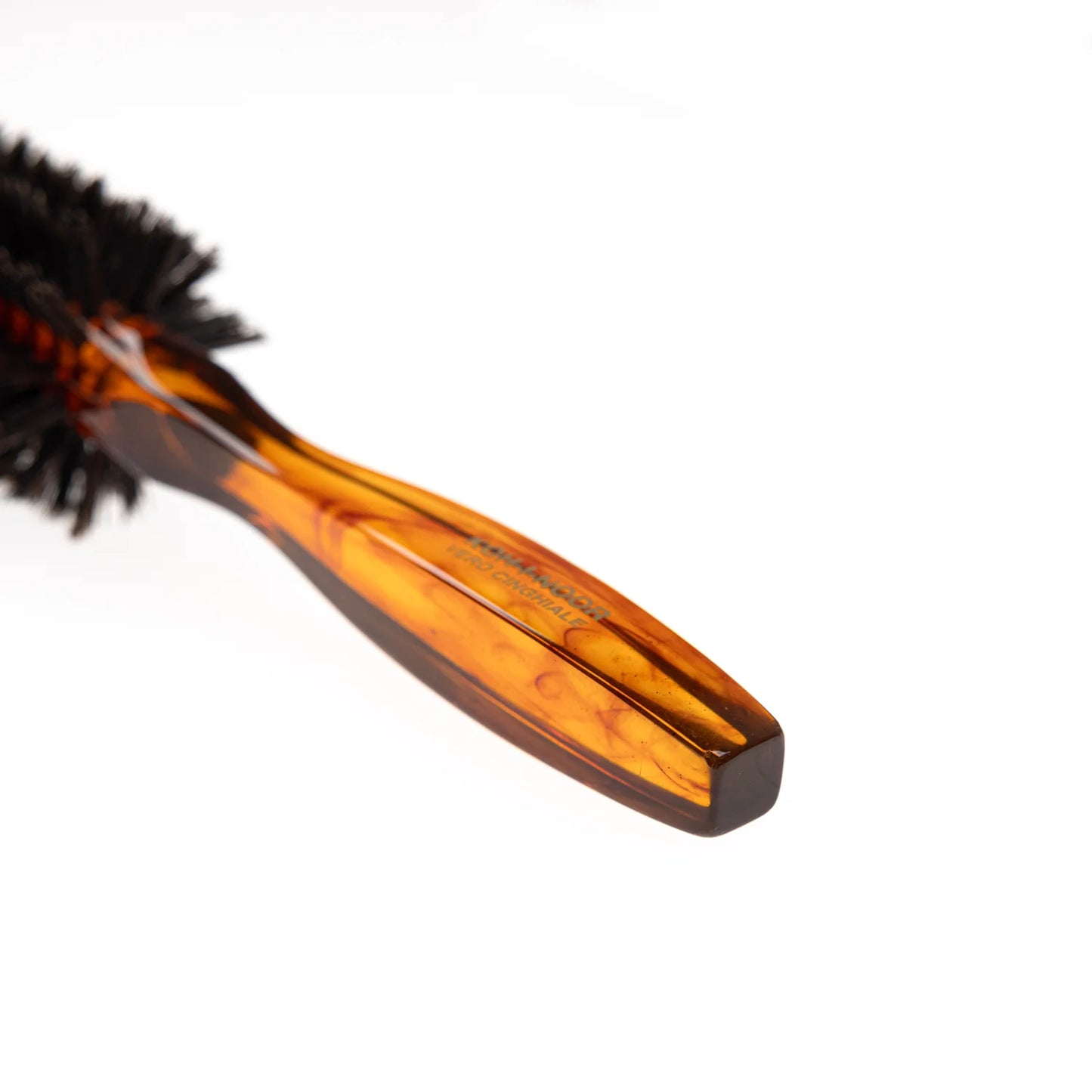 Tortoiseshell Full Round Hair Brush Boar Bristles