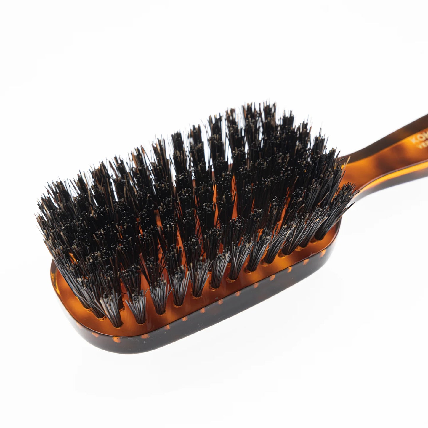 Tortoiseshell Military Hair Brush with Boar Bristles. Rectangular Large