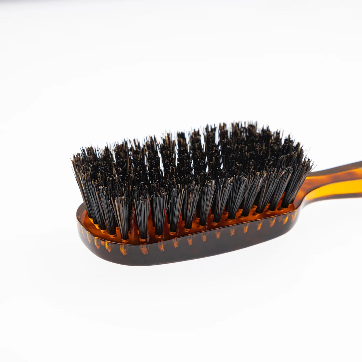 Tortoiseshell Military Hair Brush with Boar Bristles. Rectangular Large