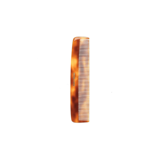 Tortoiseshell Pocket Comb Wide Spread Teeth with Pouch
