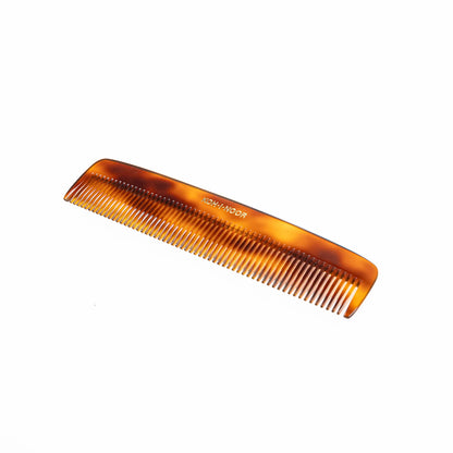 Tortoiseshell Pocket Comb Wide Spread Teeth with Pouch