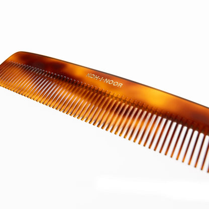 Tortoiseshell Pocket Comb Wide Spread Teeth with Pouch