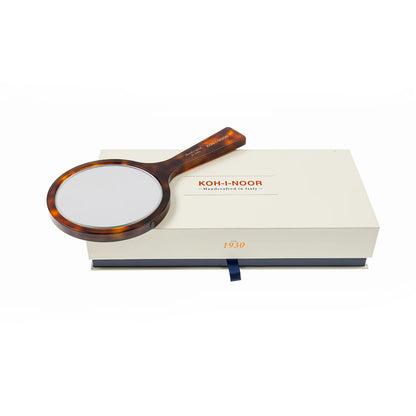 Tortoiseshell Flat Mirror With Handle