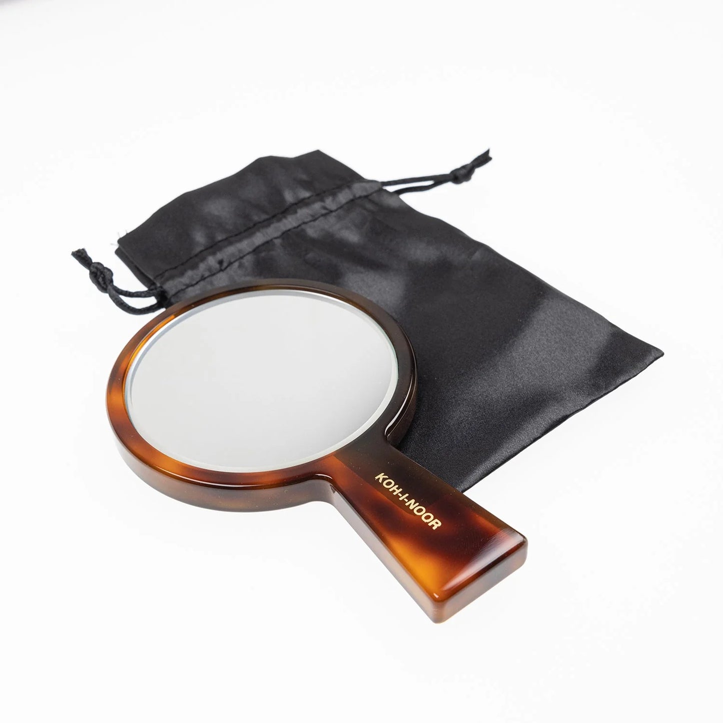 Tortoiseshell Pocket Mirror Flat With Pouch