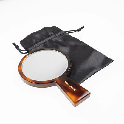 Tortoiseshell Pocket Mirror Flat With Pouch