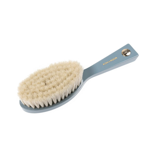 Pastel Baby Hair Brush with Goat Bristles BLUE