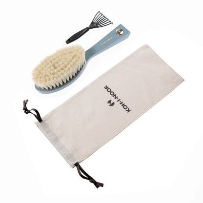 Pastel Baby Hair Brush with Goat Bristles BLUE