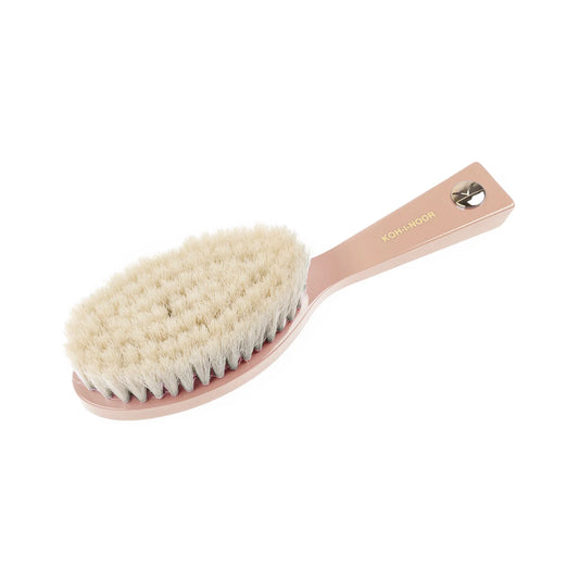 Pastel Baby Hair Brush with Goat Bristles PINK