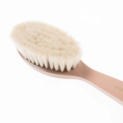 Pastel Baby Hair Brush with Goat Bristles PINK