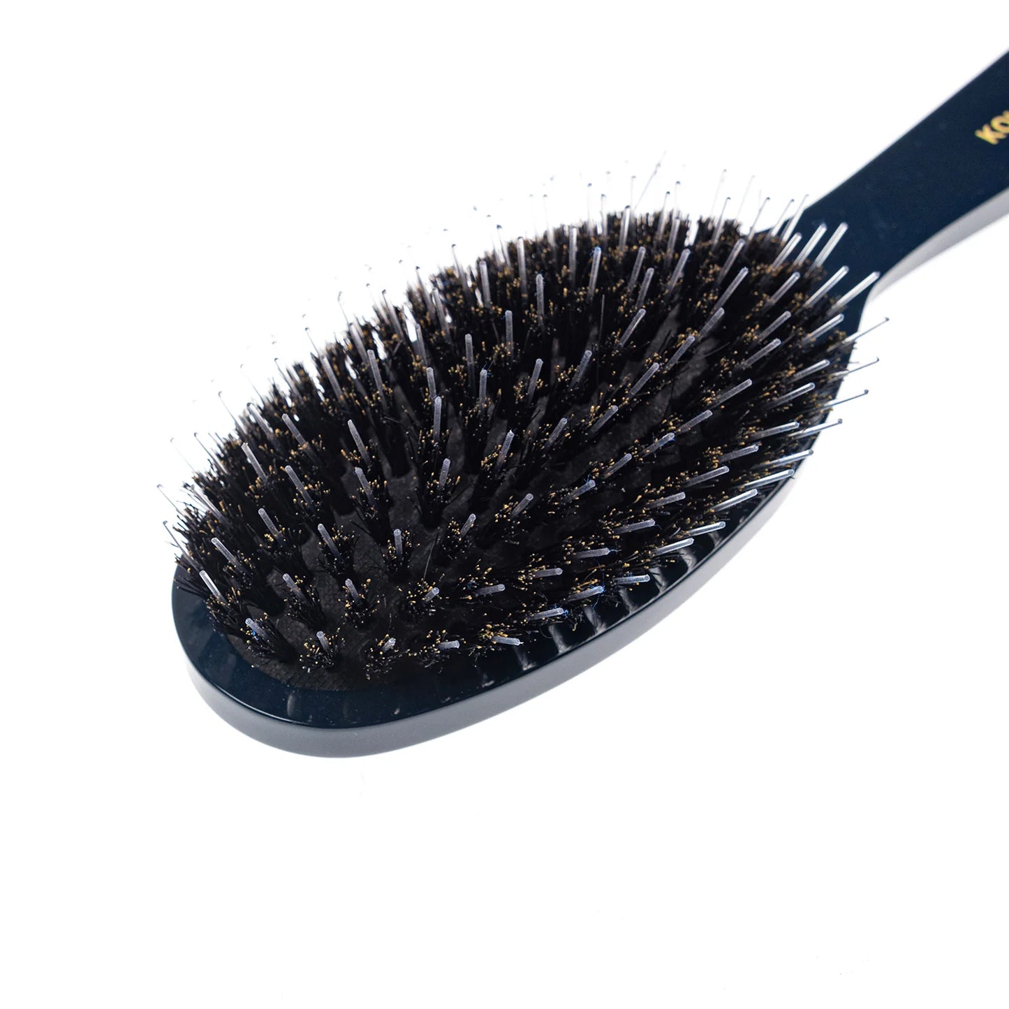 Pastel Pneumatic Large Hair Brush with Boar Bristles and Nylon Pins BLUE