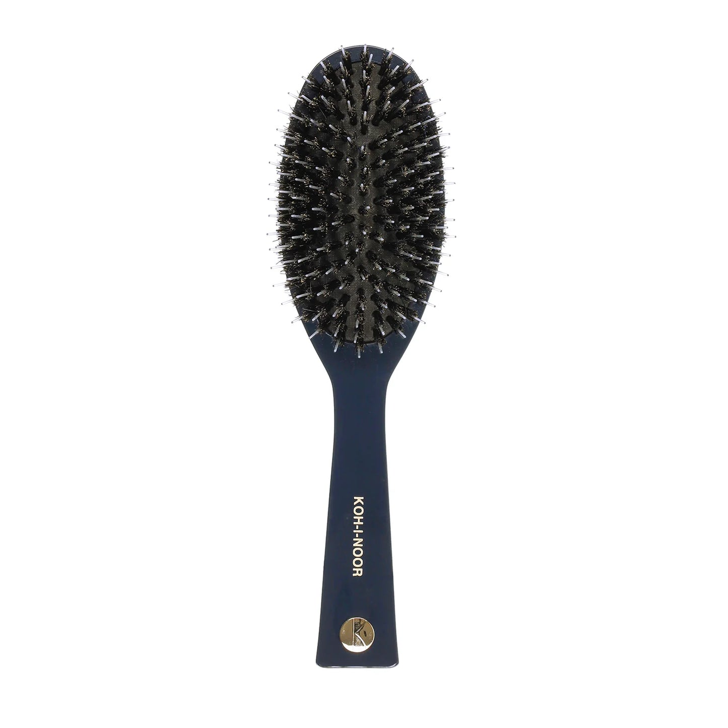 Pastel Pneumatic Large Hair Brush with Boar Bristles and Nylon Pins BLUE