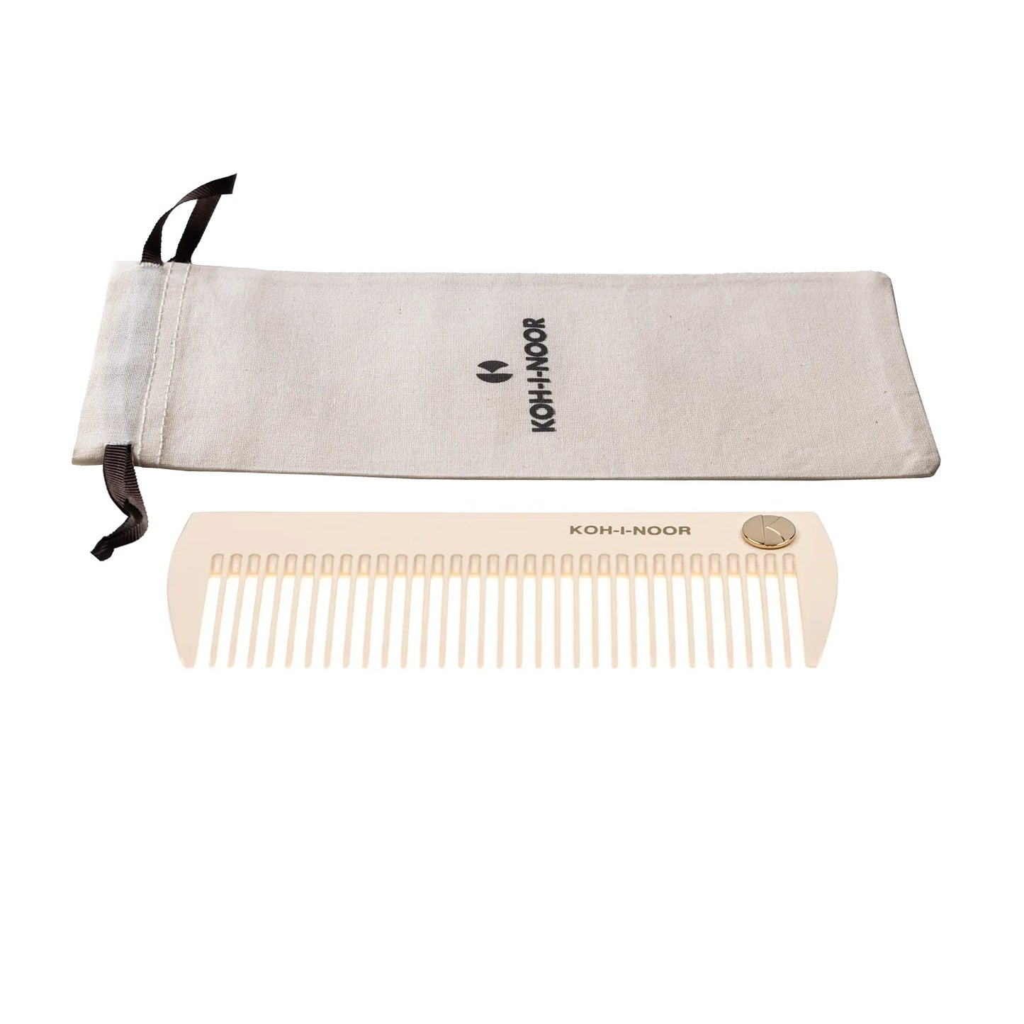 Pastel Wide Teeth Comb IVORY