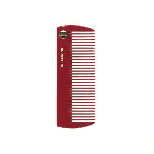 Pastel Wide Teeth Comb RED