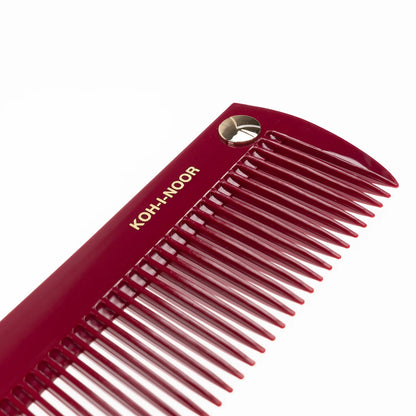 Pastel Wide Teeth Comb RED