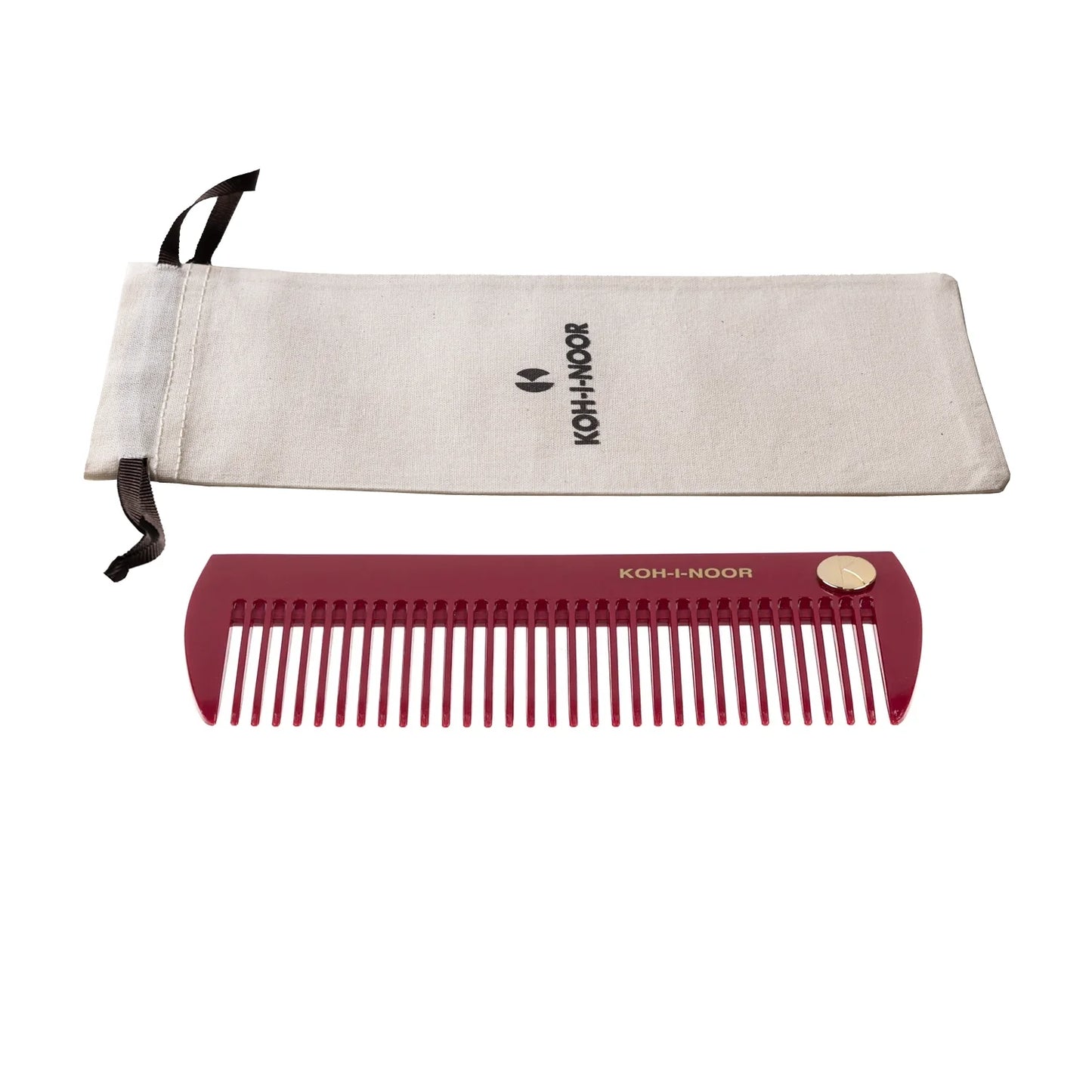 Pastel Wide Teeth Comb RED