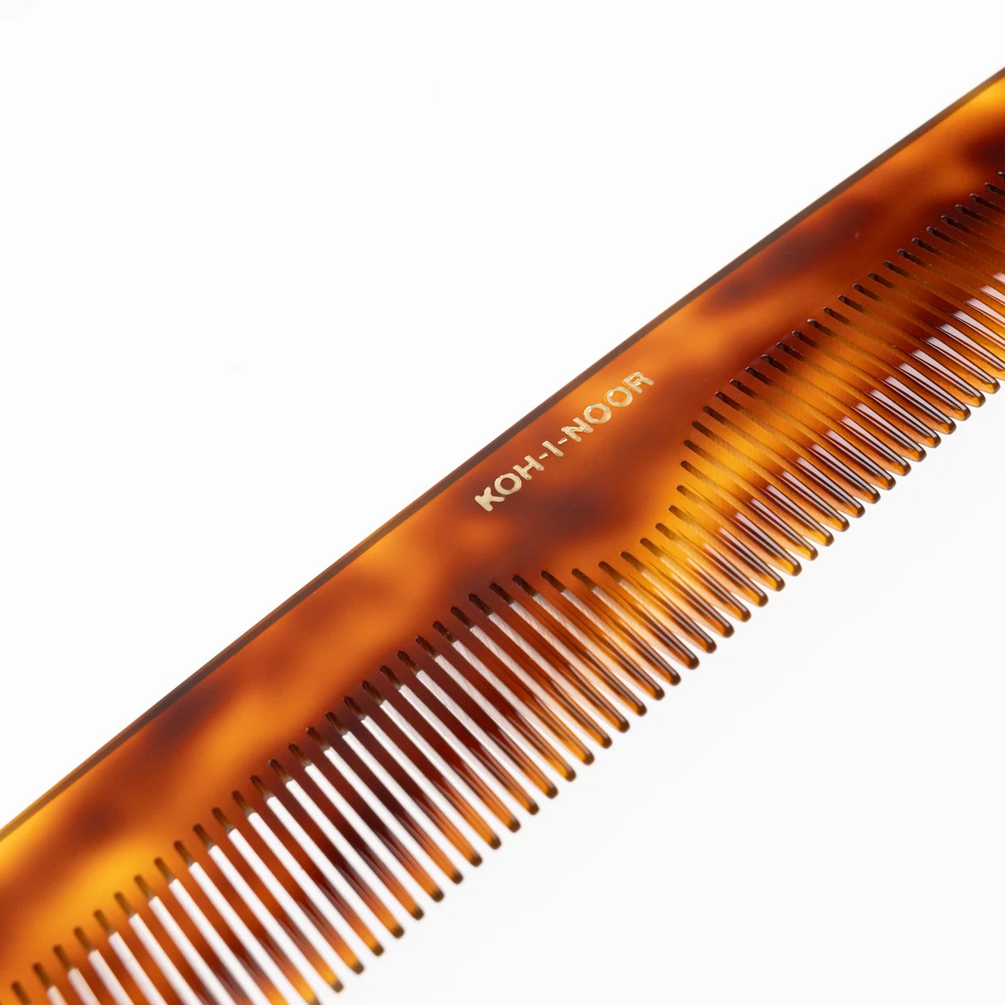 Tortoiseshell Wide and Close Spread Teeth Comb (18.5 x 3.5 cm)