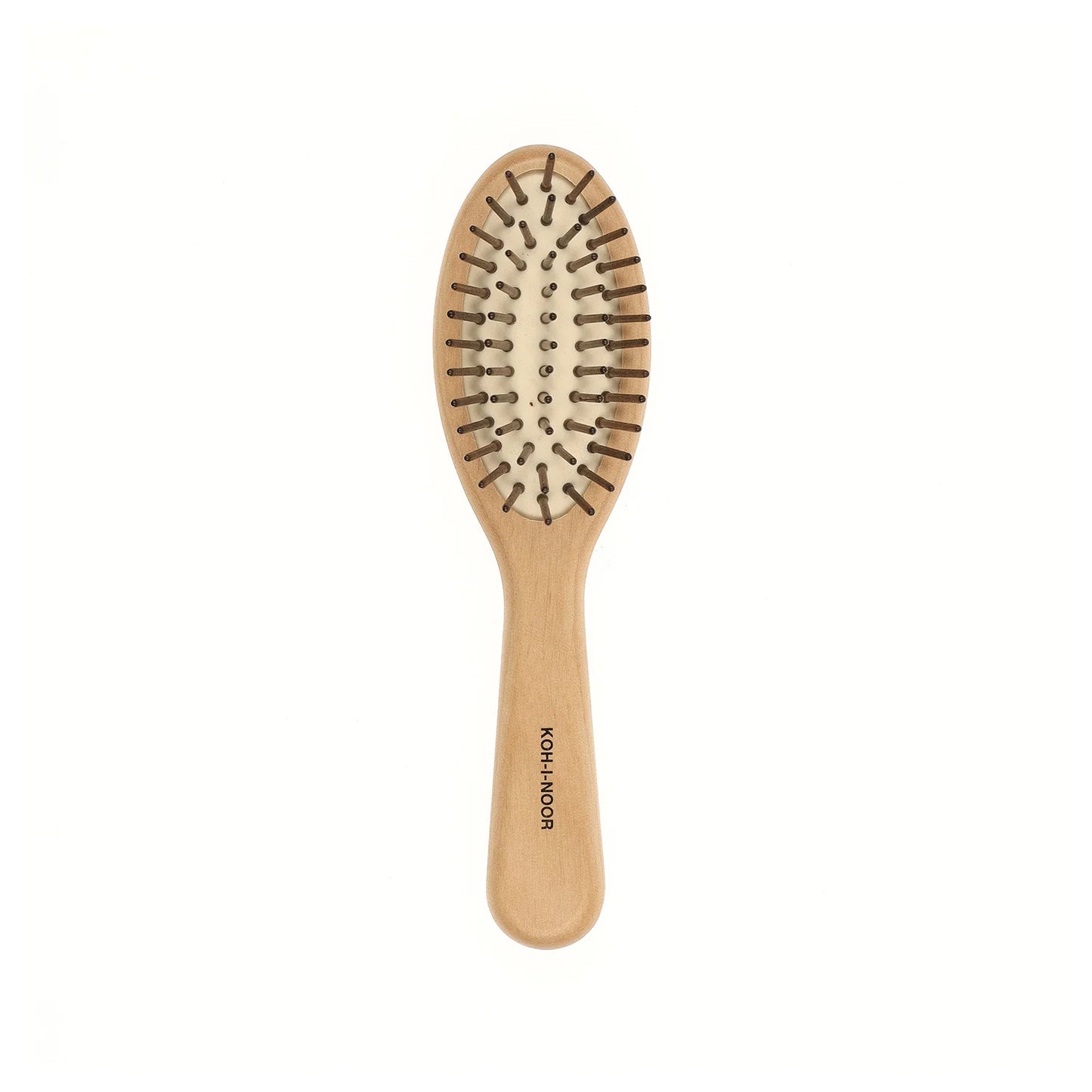 Wood Pneumatic Hair Brush with Wood Pins Oval Medium