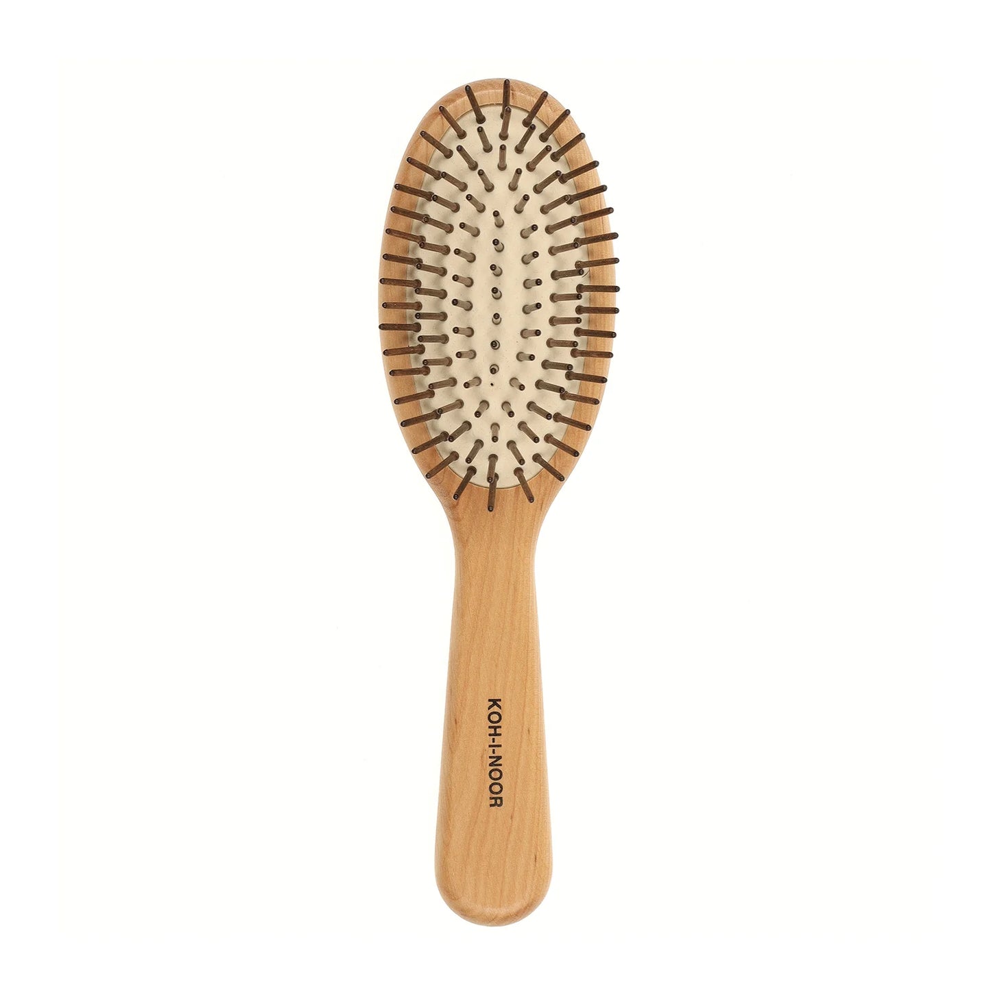 Wood Pneumatic Hair Brush with Wood Pins Oval Large