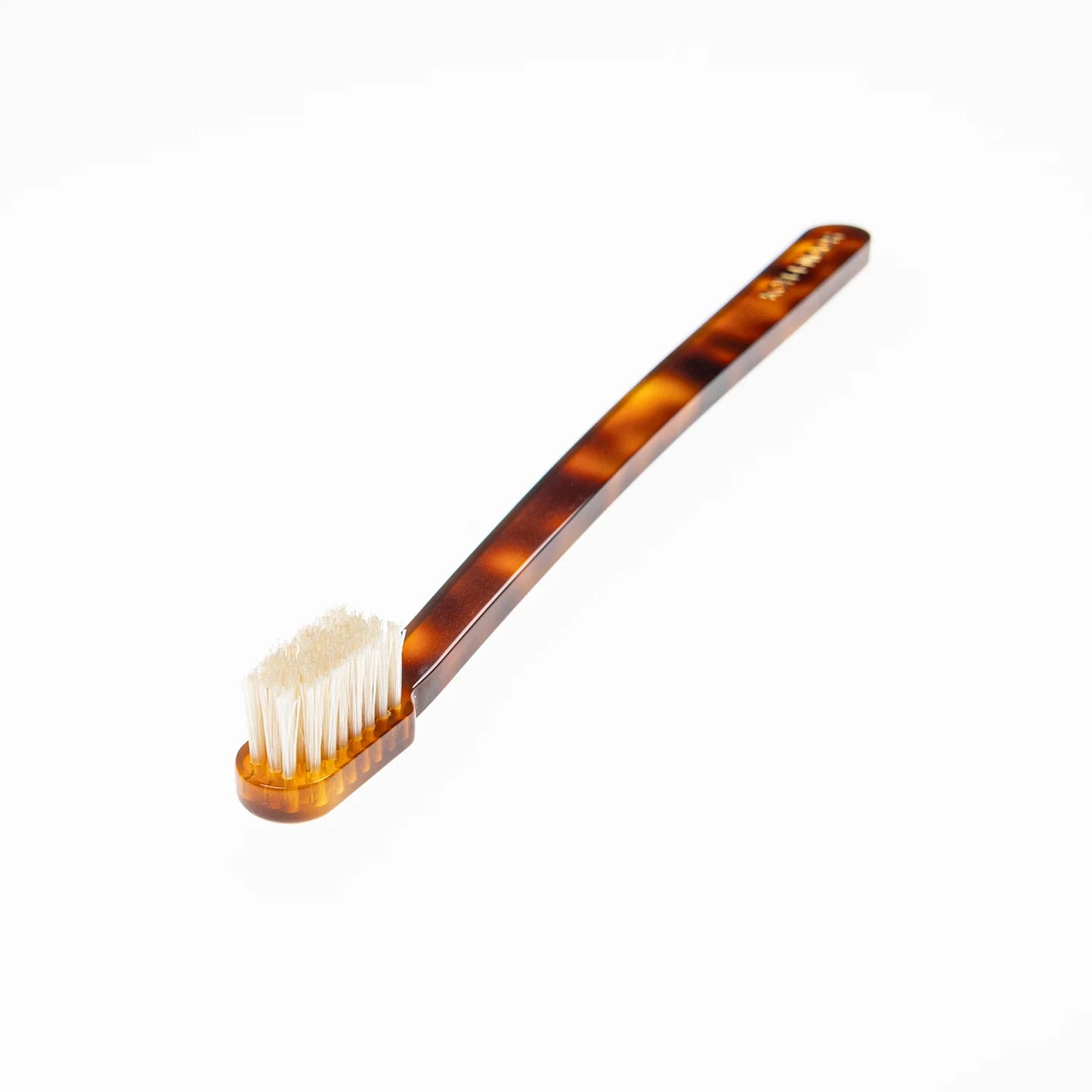 Coccola Tiny Head Toothbrush Medium Natural Bristles Tortoiseshell