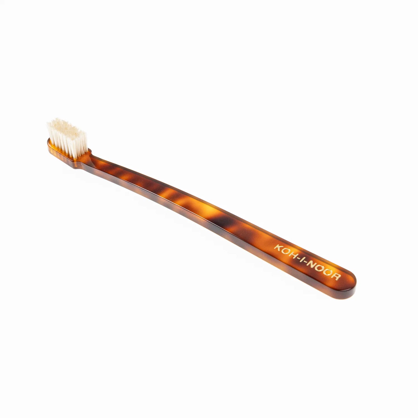 Coccola Tiny Head Toothbrush Medium Natural Bristles Tortoiseshell