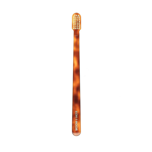 Coccola Tiny Head Toothbrush Medium Natural Bristles Tortoiseshell