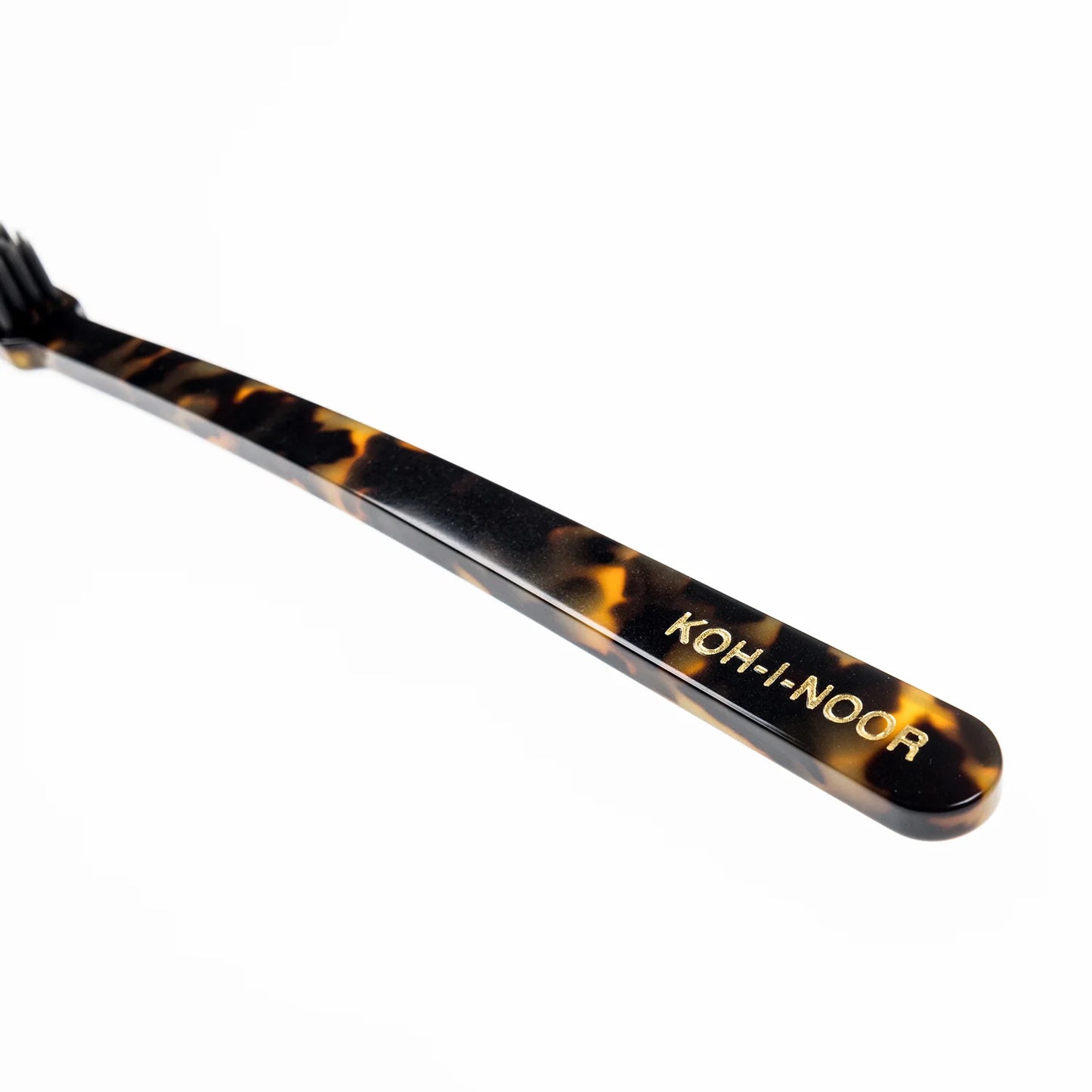 Coccola Tiny Head Toothbrush Soft Carbon Nylon Bristles Tortoiseshell
