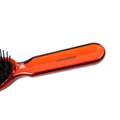 All Season Oval Large Pneumatic Hair Brush with Plastic Pins CORAL