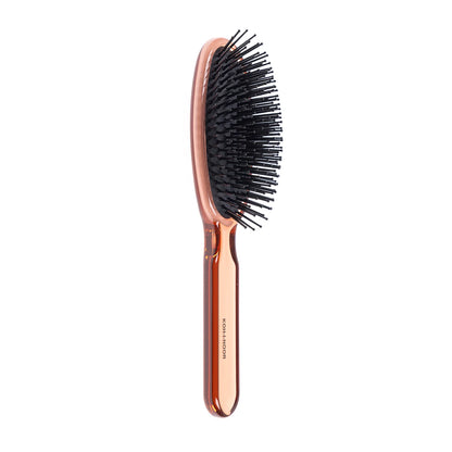 All Season Oval Large Pneumatic Hair Brush with Plastic Pins ROSE