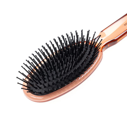 All Season Oval Large Pneumatic Hair Brush with Plastic Pins ROSE