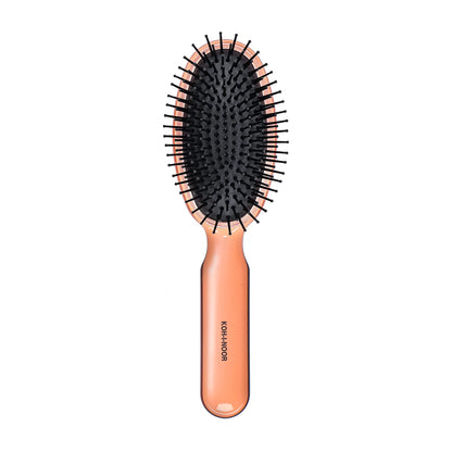 All Season Oval Large Pneumatic Hair Brush with Plastic Pins ROSE