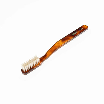 Tortoiseshell Toothbrush Soft Natural Bristles Big Head
