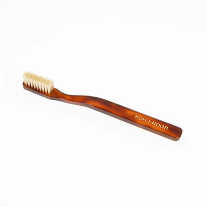 Tortoiseshell Toothbrush Medium Natural Bristles Big Head