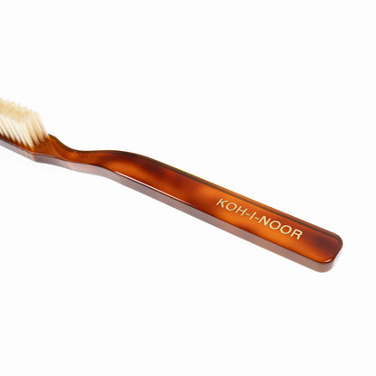 Tortoiseshell Toothbrush Medium Natural Bristles Big Head