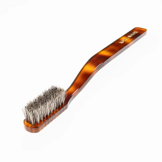 Tortoiseshell Toothbrush Extra Soft Natural Badger Bristles Big Head