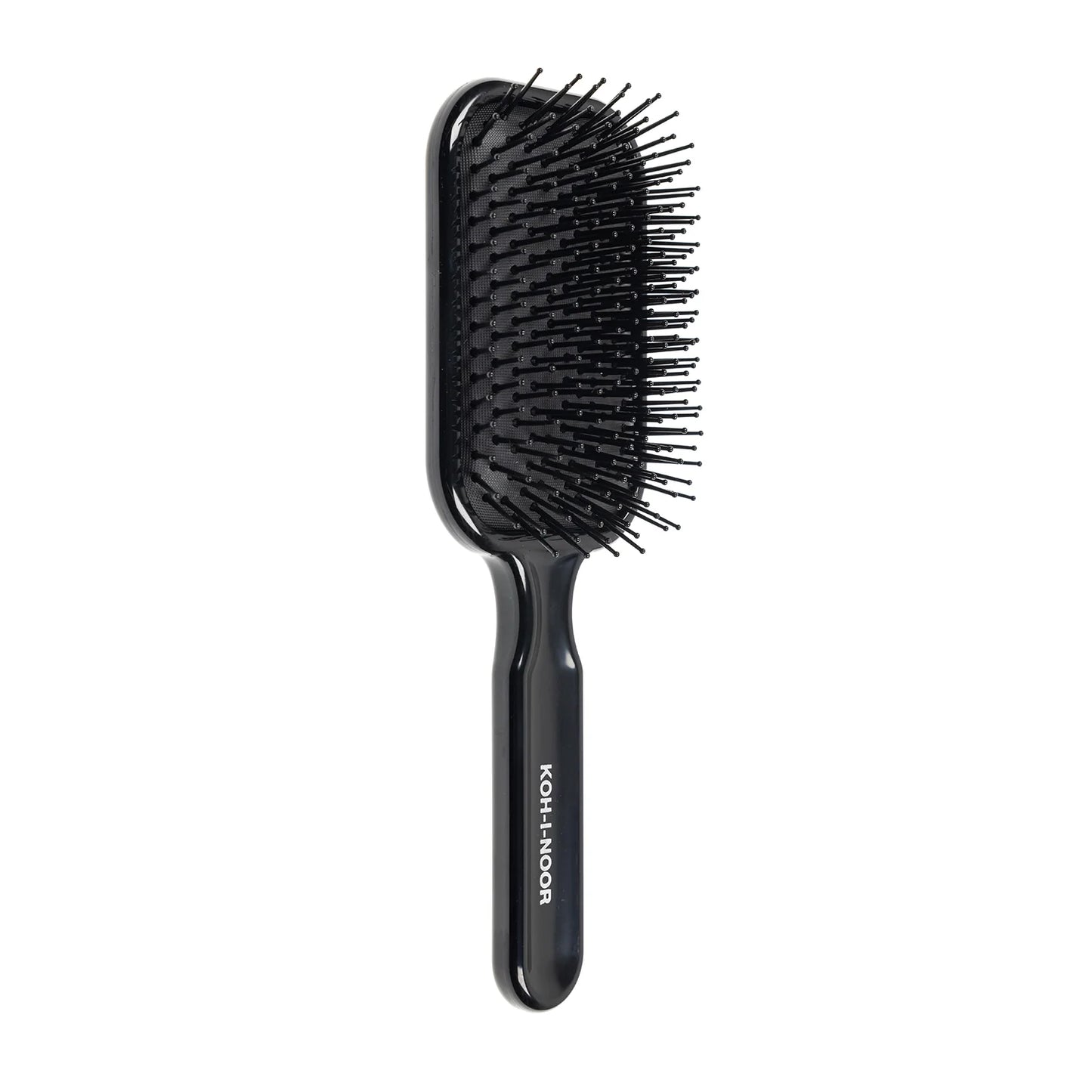 Professional Pneumatic Hair Brush with Wood Pins. Rectangular Large BLACK